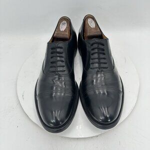 Gucci Men Size UK 9.5 US 10 Black Leather Lace Up Cap Toe Oxford Dress Shoes